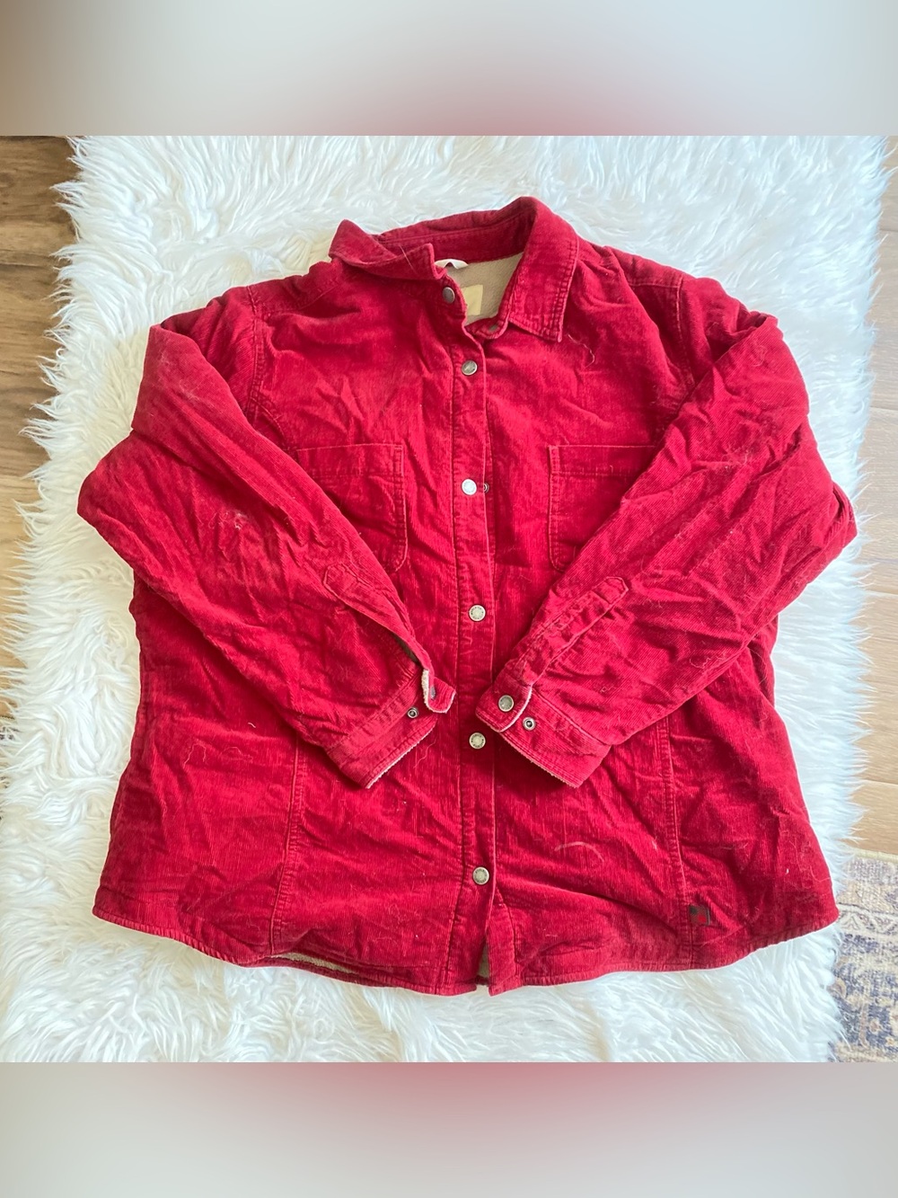 Woolrich Vintage Fleece Lined Red Jacket